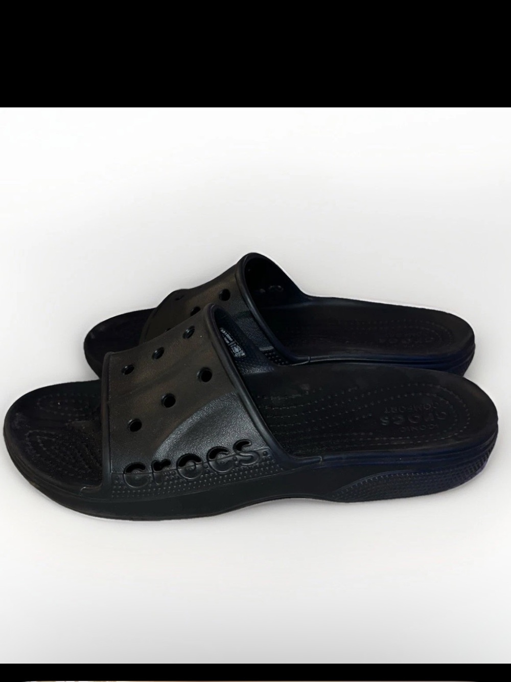 Crocs Black Unisex Adult Baya II Sandals | Men’s Size 7; Women’s Size 9